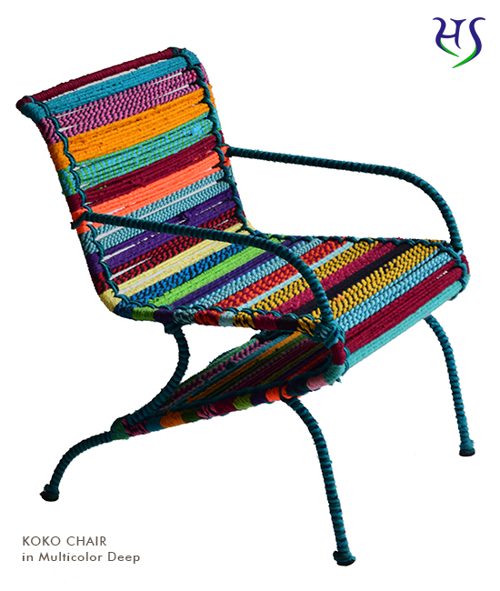 Koko Chair in Multicolor Deep Katran collection by Sahil & Sarthak